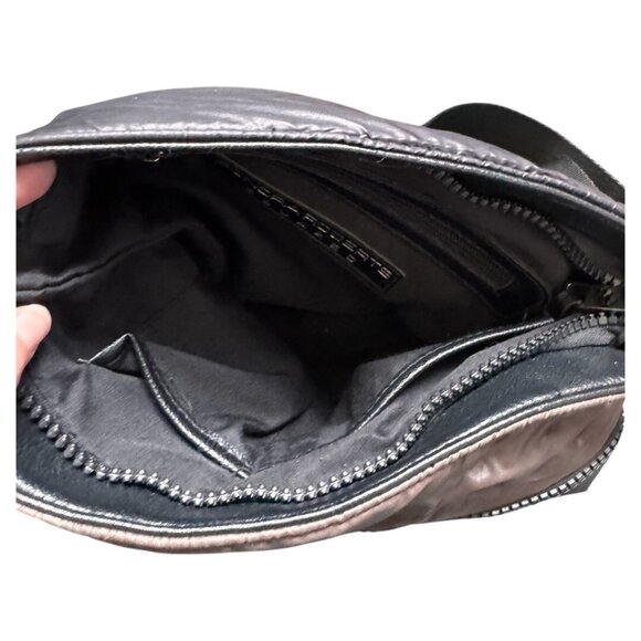 Sondra Roberts Nylon Quilted Multi Compartment Crossbody‎ Bag black/brown - Picture 6 of 6